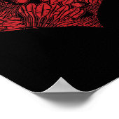 Badminton Shuttle Heart Poster (Hoek)