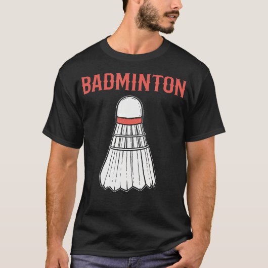 Badminton Shuttle Iconiek Pretig Design T-shirt (Voorkant)