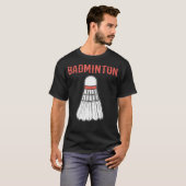 Badminton Shuttle Iconiek Pretig Design T-shirt (Voorkant volledig)