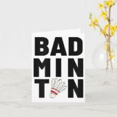 Badminton Shuttle Kaart (Gele Bloem)
