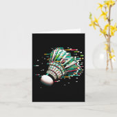 Badminton Shuttle Kaart (Gele Bloem)