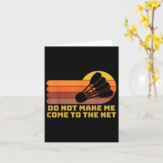 Badminton Shuttle Kaart (Gele Bloem)