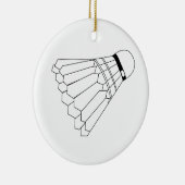 Badminton Shuttle Keramisch Ornament (Rechts)