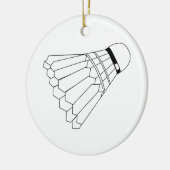 Badminton Shuttle Keramisch Ornament (Links)