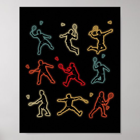 Badminton Shuttle Kinder Jeugdjongens Poster (Voorkant)