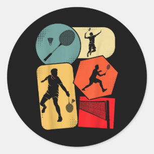 Badminton Shuttle Kinderen Jongens Jeugd Mannen Ronde Sticker