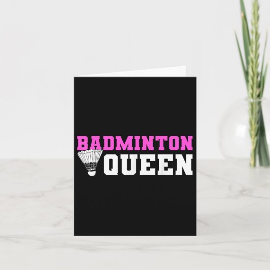 Badminton Shuttle Liefhebber Badminton Speler Kaart (Voorkant)