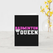 Badminton Shuttle Liefhebber Badminton Speler Kaart (Gele Bloem)