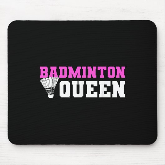 Badminton Shuttle Liefhebber Badminton Speler Muismat (Voorkant)