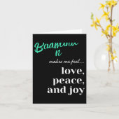 Badminton Shuttle Love Peace Joy Racket Sport Kaart (Gele Bloem)