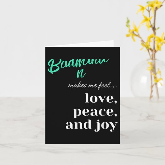 Badminton Shuttle Love Peace Joy Racket Sport Kaart (Gele Bloem)