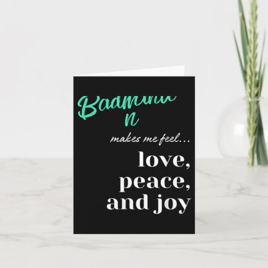 Badminton Shuttle Love Peace Joy Racket Sport Kaart (Voorkant)