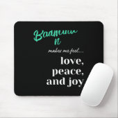Badminton Shuttle Love Peace Joy Racket Sport Muismat (Met muis)