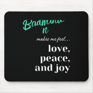 Badminton Shuttle Love Peace Joy Racket Sport Muismat