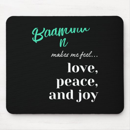 Badminton Shuttle Love Peace Joy Racket Sport Muismat (Voorkant)