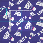 Badminton shuttle meisjes naam patroon stof (Delen)