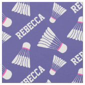 Badminton shuttle meisjes naam patroon stof (Close Up)