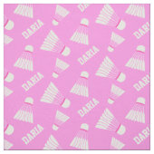 Badminton shuttle meisjes naam roze stof (Swatch)