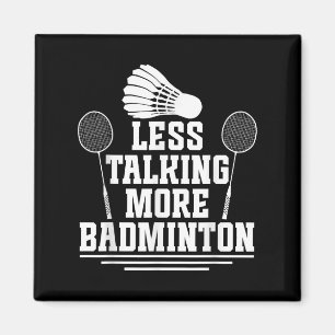 Badminton Shuttle Minder Pratende Badmintonspeler Magneet