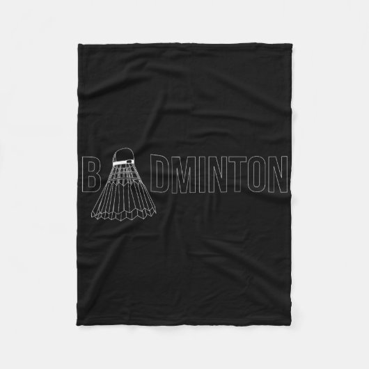 Badminton Shuttle Player Coach Trainer _1 Fleece Deken (Voorkant)
