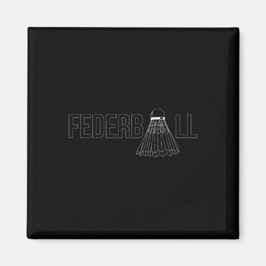 Badminton Shuttle Player Coach Trainer Magneet (Voorkant)