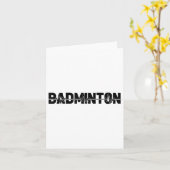 Badminton Shuttle Player - Team Racquet Ekg HeartB Kaart (Gele Bloem)