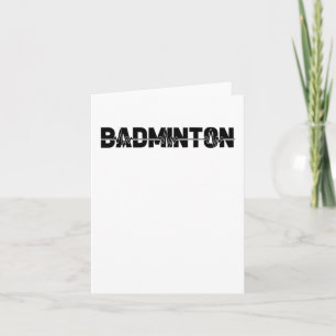 Badminton Shuttle Player - Team Racquet Ekg HeartB Kaart