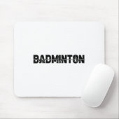 Badminton Shuttle Player - Team Racquet Ekg HeartB Muismat (Met muis)