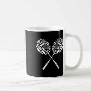 Badminton Shuttle Racket Apparatuur Icon Silhouet Koffiemok