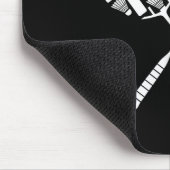 Badminton Shuttle Racket Apparatuur Icon Silhouet Muismat (Hoek)
