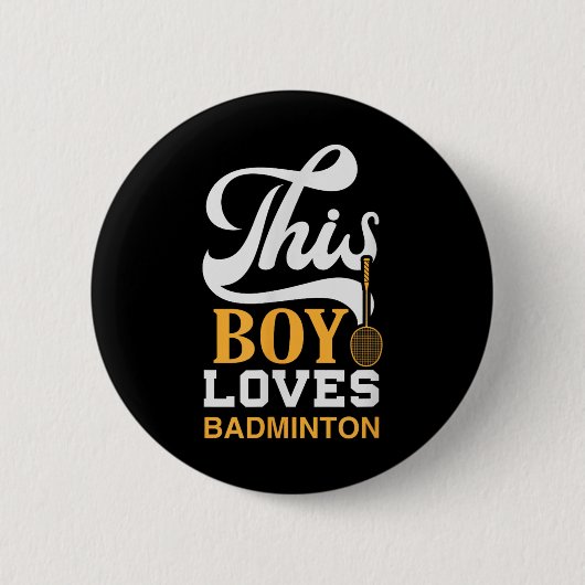 Badminton Shuttle Racket Badminton Player _7 Ronde Button 5,7 Cm (Voorkant)