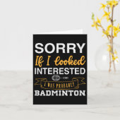 Badminton Shuttle Racket Badminton Speler 0 Kaart (Gele Bloem)
