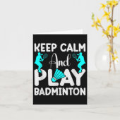 Badminton Shuttle Racket Badminton Speler 3 Kaart (Gele Bloem)