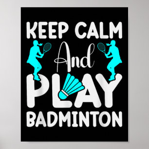 Badminton Shuttle Racket Badminton Speler 3 Poster