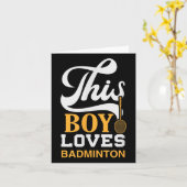 Badminton Shuttle Racket Badminton Speler _7 Kaart (Gele Bloem)