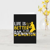 Badminton Shuttle Racket Badminton Speler _8 Kaart (Gele Bloem)