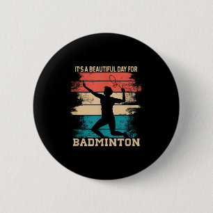 Badminton Shuttle Racket Badminton Speler Ronde Button 5,7 Cm