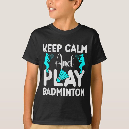 Badminton Shuttle Racket Badmintonspeler 3  T-shirt (Voorkant)