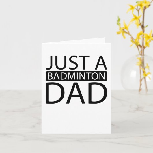 Badminton Shuttle Racket Racket - Gewoon een Badmi Kaart (Gele Bloem)