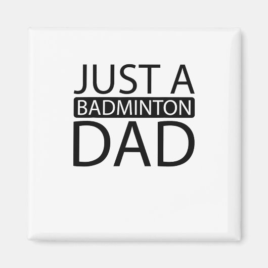 Badminton Shuttle Racket Racket - Gewoon een Badmi Magneet (Voorkant)