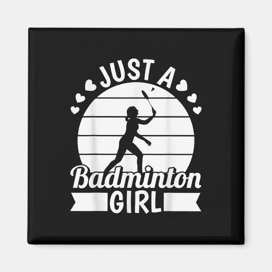 Badminton Shuttle Racket Racket - Gewoon een Badmi Magneet (Voorkant)