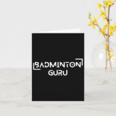Badminton Shuttle Racket Sport Kampioen Strategie Kaart (Gele Bloem)