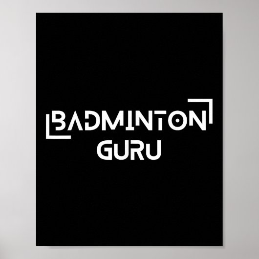 Badminton Shuttle Racket Sportkampioen Strategie Poster (Voorkant)