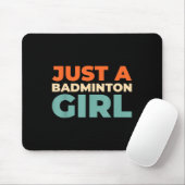 Badminton Shuttle - Racketspeler Slechts een Badmi Muismat (Met muis)