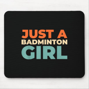 Badminton Shuttle - Racketspeler Slechts een Badmi Muismat