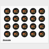 Badminton Shuttle Ronde Sticker (Vel)
