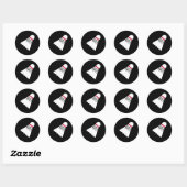 Badminton Shuttle Ronde Sticker (Vel)