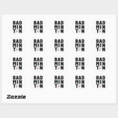 Badminton Shuttle Ronde Sticker (Vel)
