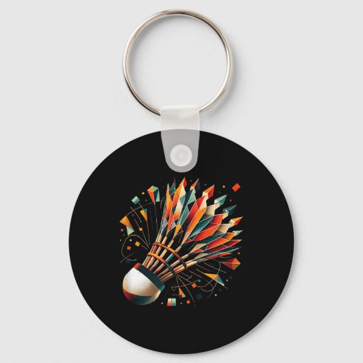 Badminton Shuttle Sleutelhanger (Voorkant)