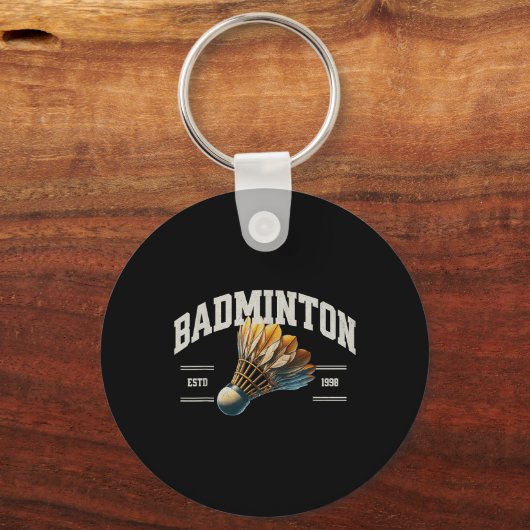 Badminton Shuttle Sleutelhanger (Voorkant)